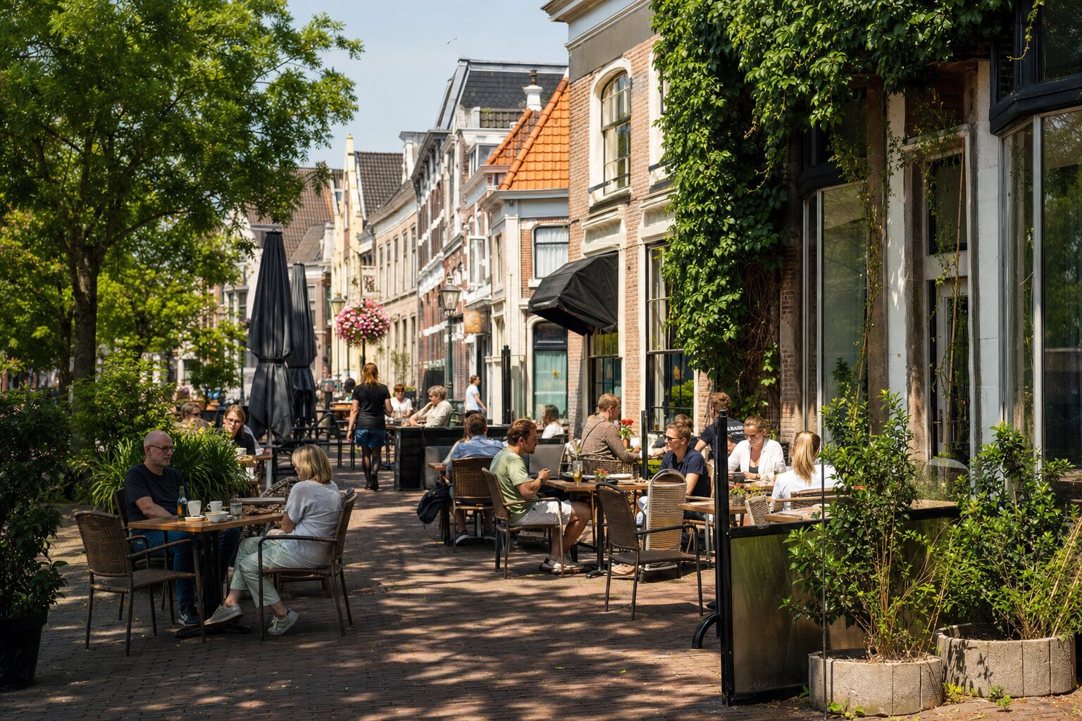 Gezellig terras in het centrum van Heerenveen