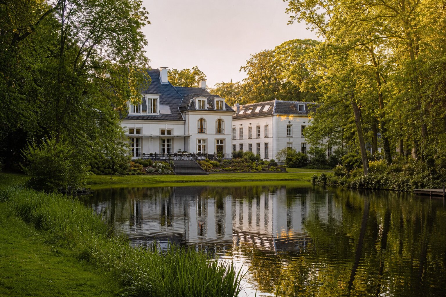 Parkhotel in het groen bij Oranjewoud